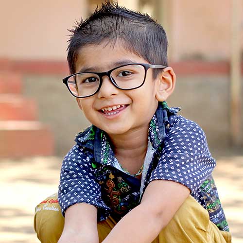 Little Boy Loving Castle Rock Family Eye Care